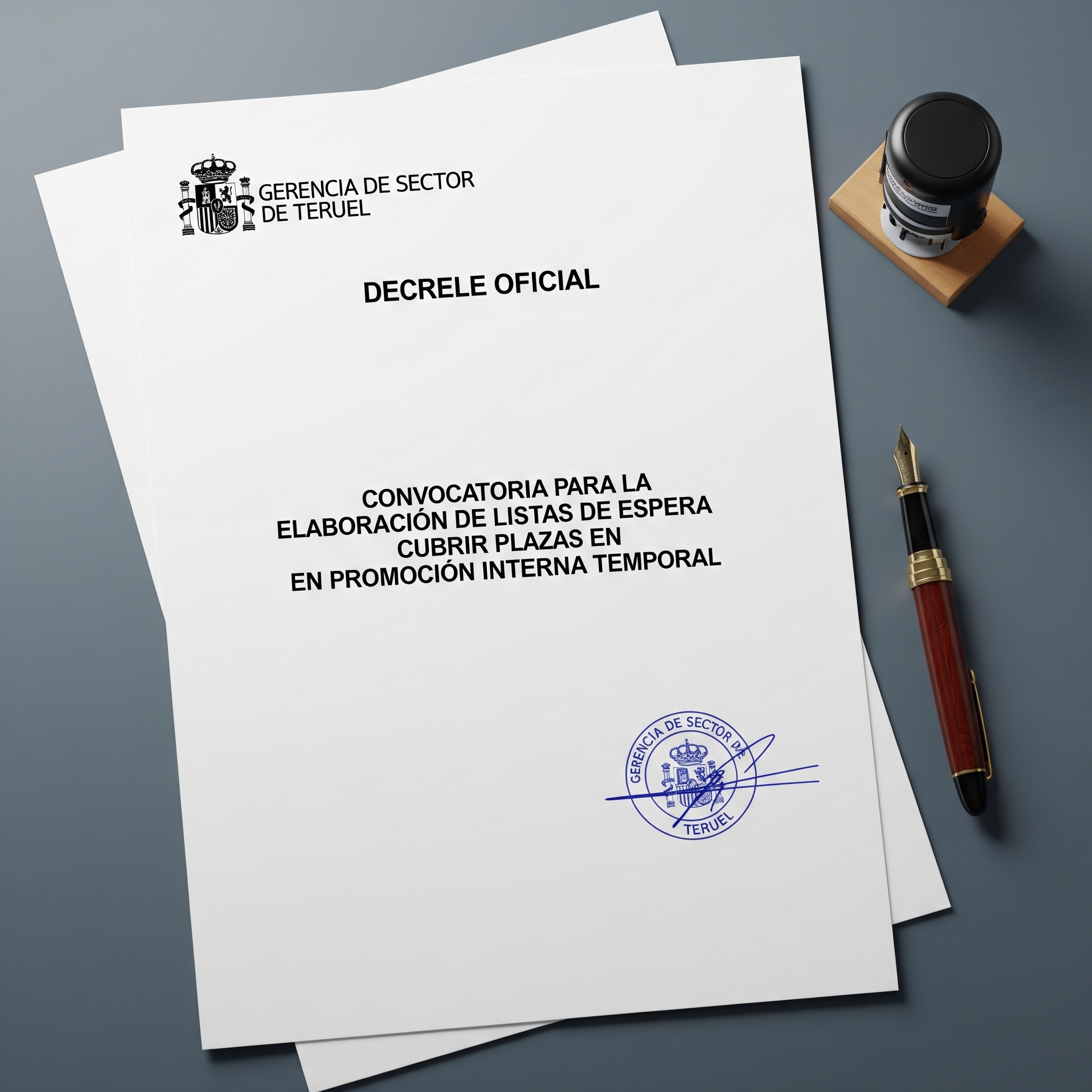 RESOLUCIÓN DE LA GERENCIA DE SECTOR DE TERUEL, POR LA QUE SE ANUNCIA CONVOCATORIA PARA LA ELABORACIÓN DE LISTAS DE ESPERA PARA CUBRIR PLAZAS EN PROMOCIÓN INTERNA TEMPORAL